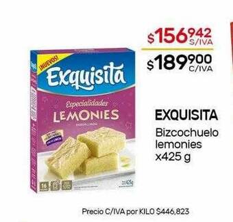 Nini Mayorista Exquisita Bizcochuelo Lemonies oferta