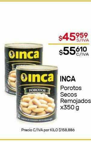 Nini Mayorista Inca Porotos Secos Remojados oferta
