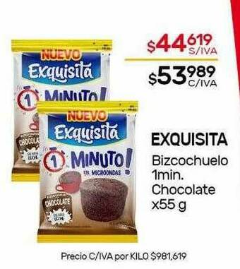 Nini Mayorista Exquisita Bizcochuelo 1min Chocolate oferta