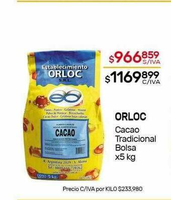 Nini Mayorista Orloc Cacao Tradicional Bolsa oferta