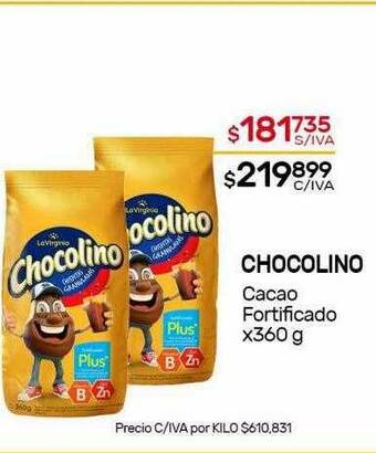 Nini Mayorista Chocolino Cacao Fortificado oferta