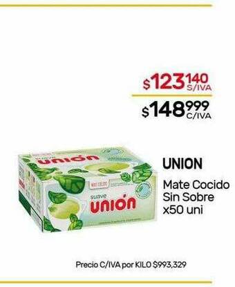 Nini Mayorista Union Mate Cocido Sin Sobre oferta