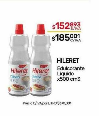 Nini Mayorista Hileret Edulcorante Liquido oferta