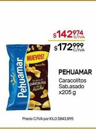 Nini Mayorista Pehuamar Caracolitos Sab Asado oferta
