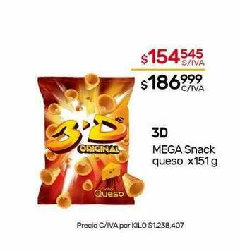 Nini Mayorista 3d Mega Snack Queso oferta