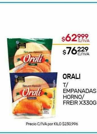 Nini Mayorista Orali T Empanadas Horno Freir oferta