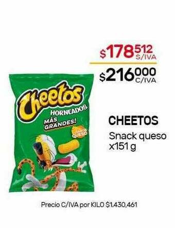 Nini Mayorista Cheetos Snack Queso oferta