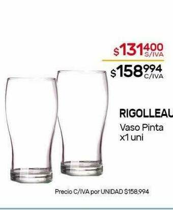 Nini Mayorista Rigolleau Vaso Pinta oferta
