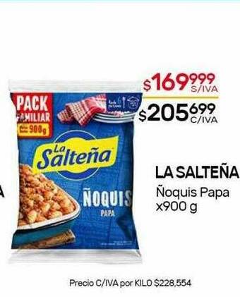 Nini Mayorista La Salteña ñoquis Papa oferta