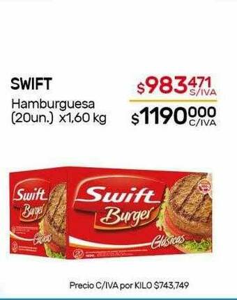 Nini Mayorista Swift Hamburguesa oferta