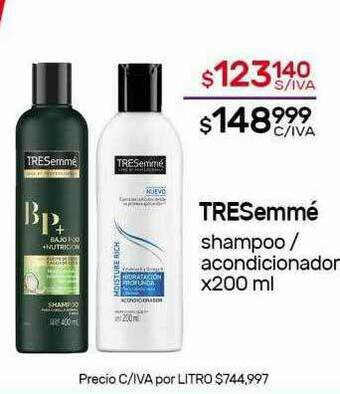 Nini Mayorista Tresemmé Shampoo Acondicionador oferta