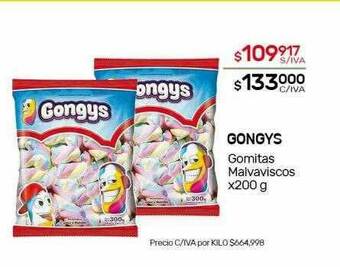 Nini Mayorista Gongys Gomitas Malvaviscos oferta