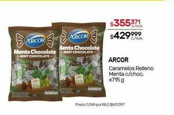 Nini Mayorista Arcor Caramelos Relleno Menta C Choc oferta