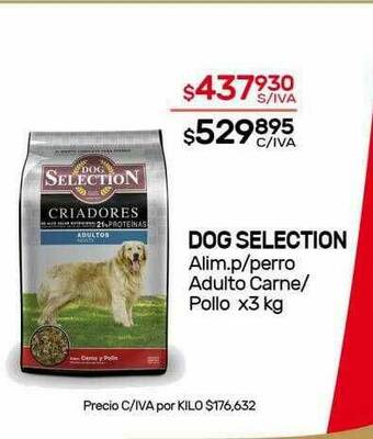 Nini Mayorista Dog Selection Alim P Perro Adulto Carne Pollo oferta