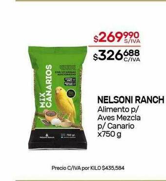 Nini Mayorista Nelsoni Ranch Alimento P Aves Mezcla P Canario oferta