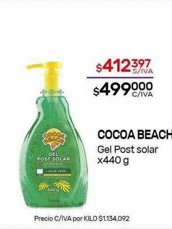Nini Mayorista Cocoa Beach Gel Post Solar oferta