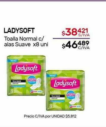 Nini Mayorista Ladysoft Toalla Normal C Alas Suave oferta