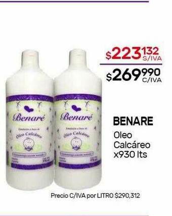 Nini Mayorista Benare Oleo Calcáreo oferta
