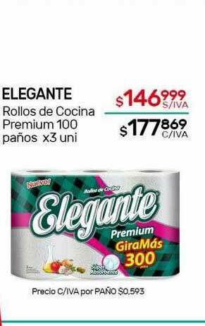 Nini Mayorista Elegante Rollos De Cocina Premium 100 Paños oferta