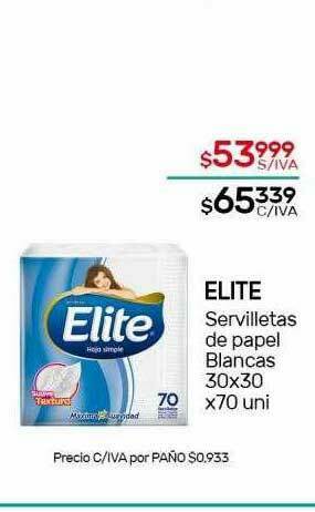 Nini Mayorista Elite Servilletas De Papel Blancas oferta