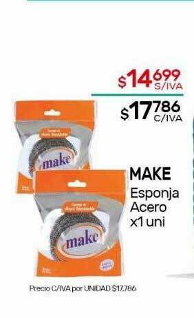 Nini Mayorista Make Esponja Acero oferta