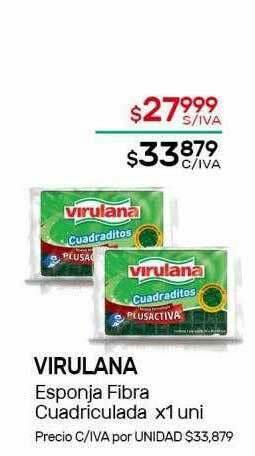Nini Mayorista Virulana Esponja Fibra Cuadriculada oferta
