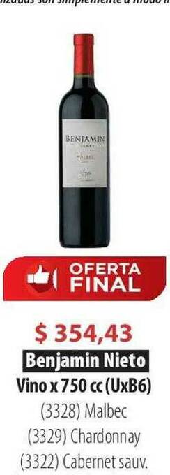 Parodi Benjamin Nieto Vino oferta