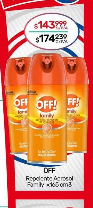 Nini Mayorista Off Repelente Aerosol Family oferta