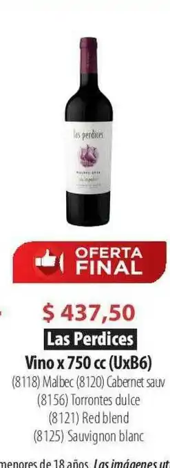 Parodi Las Perdices Vino oferta