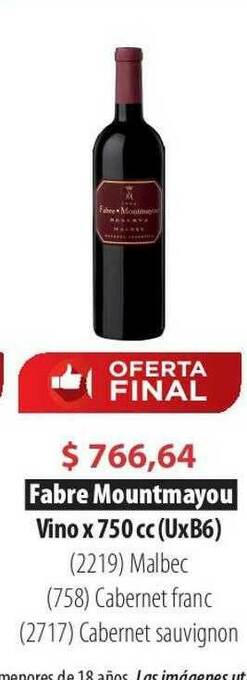 Parodi Fabre Mountmayou Vino oferta