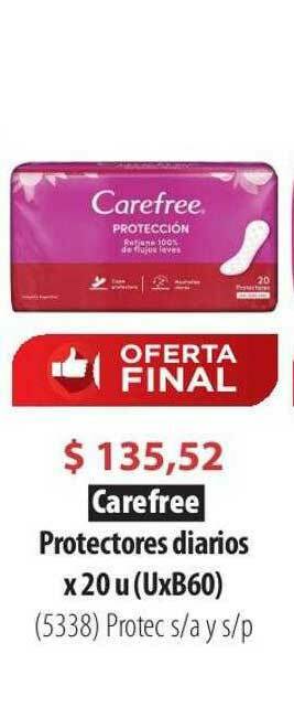 Parodi Carefree Protectores Diarios oferta
