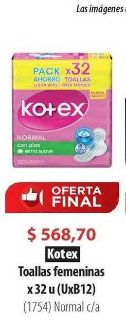 Parodi Kotex Toallas Femeninas oferta