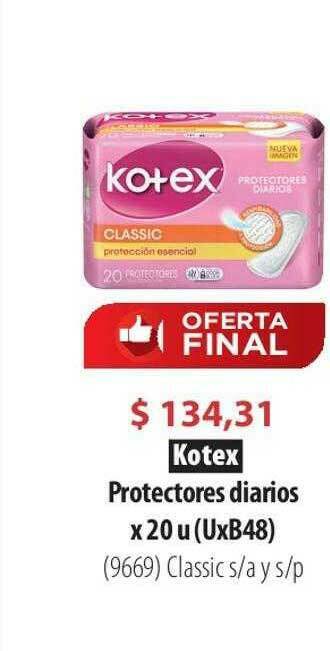 Parodi Kotex Protectores Diarios oferta