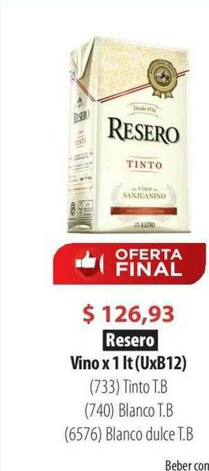 Parodi Resero Vino oferta