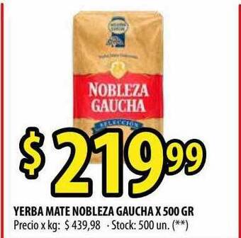 Punto Mayorista Yerba Mate Nobleza Gaucha oferta
