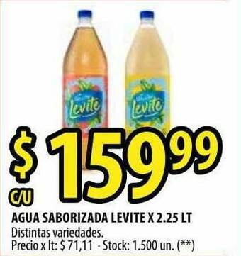 Punto Mayorista Agua Saborizada Levite oferta