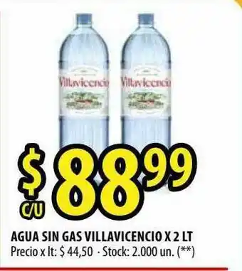 Punto Mayorista Agua Sin Gas Villavicencio oferta