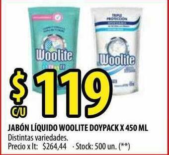 Punto Mayorista Jabón Líquido Woolite Doypack oferta