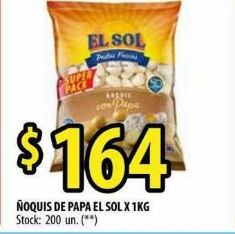 Punto Mayorista ñoquis De Papa El Sol oferta