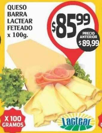 Supermercados Malambo Queso Barra Lactear Feteado oferta