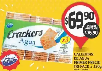 Supermercados Malambo Galletitas De Agua Primer Precio Tri-pack oferta