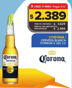 Carrefour Maxi Corona cerveza blanca porron oferta