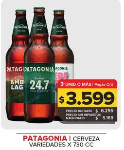 Carrefour Maxi Patagonia cerveza variedades oferta