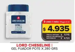 Carrefour Maxi Lord cheseline gel fijador pote oferta