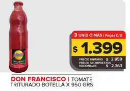 Carrefour Maxi Don francisco tomate triturado botella oferta