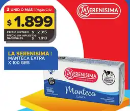 Carrefour Maxi La serenisima manteca extra oferta