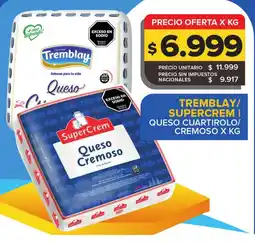 Carrefour Maxi Tremblay/ supercrem queso cuartirolo/ cremoso oferta