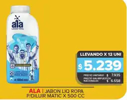 Carrefour Maxi Ala jabon liq ropa p/diluir matic oferta