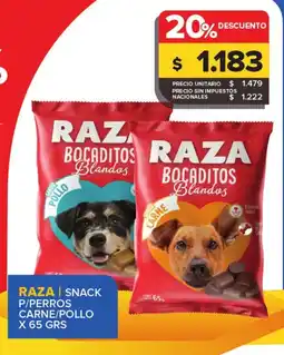 Carrefour Maxi Raza snack p/perros carne/pollo oferta