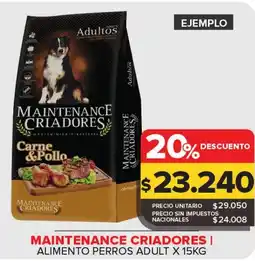 Carrefour Maxi Maintenance criadores alimento perros adult oferta